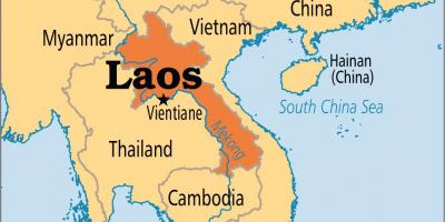 Laos negara dalam peta dunia