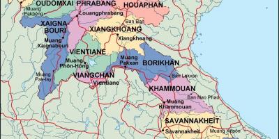 Laos peta politik