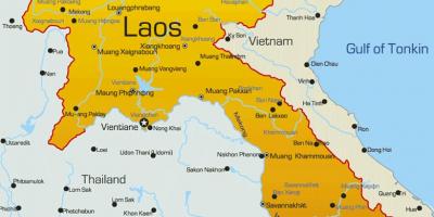Laos pada peta