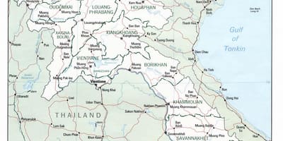 Peta perjalanan laos