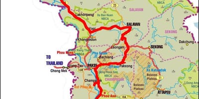 Peta savannakhet laos